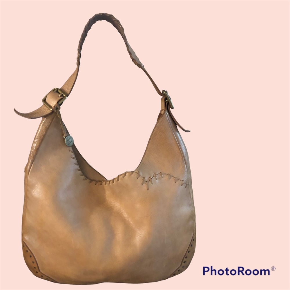 Authenic! Rare! Dooney and Bourke Whip Stitch Leather Handbag